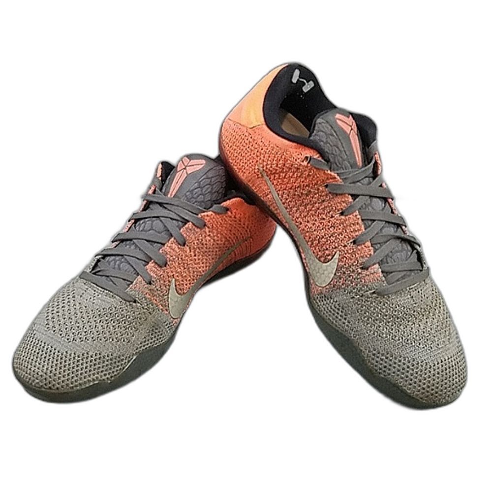 Nike Kobe 11 ELITE Easter 2015 orange gray low GS - Men's SZ 10.5 822675-078
